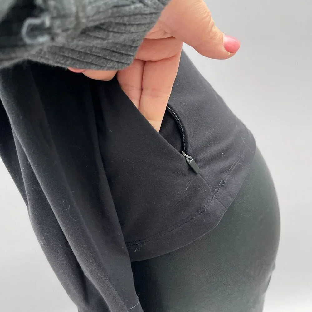 Lululemon Toasty Tech 1/2 Zip Pocket Hi-Neck Activewear Longsleeve Black Women 4